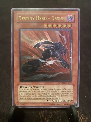 YuGiOh Destiny Hero - Dasher - POTD-EN017 - Ultimate Rare - Unlimited VLP-image