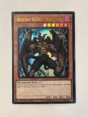 Destiny HERO - Malicious (UR) LEHD-ENA04 Legendary Hero Decks 1st Edition-image