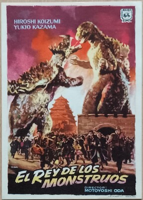 Gigantis, the Fire Monster ORIGINAL Spanish '58 HERALD Godzilla Mac Gomez art!-image