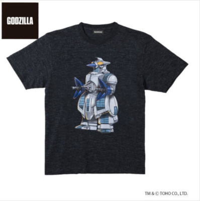 Godzilla VS Space Godzilla Deformed Art T-shirt M.O.G.E.R.A Pattern TOHO Japan-image