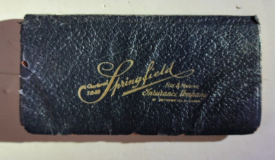 1924 FIRE & MARINE INSURANCE CO Salesman's Pocket Book w/Calendar & Maps-image