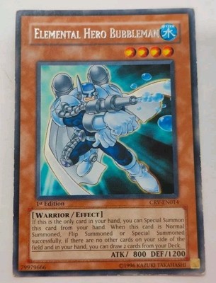 Elemental Hero Bubbleman (UTR) CRV-EN014 Cybernetic Revolution-1st Edition...-image