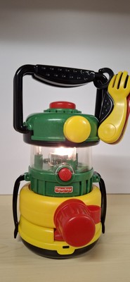 VTG Fisher Price Lantern Light Up Nature Sound Camping Canteen Toy 2000 Complete-image