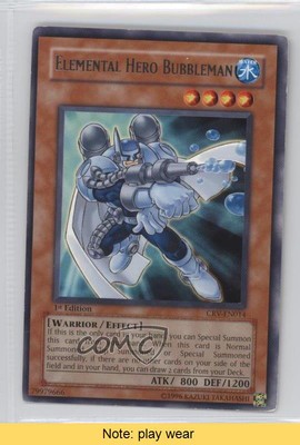R - Elemental HERO Bubbleman 1st Ed. YuGiOh Cybernetic evolution #CRV-EN014 2i2-image