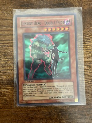 Yu-Gi-Oh! TCG Destiny Hero - Double Dude Power of the Duelist POTD-EN012 1st...-image