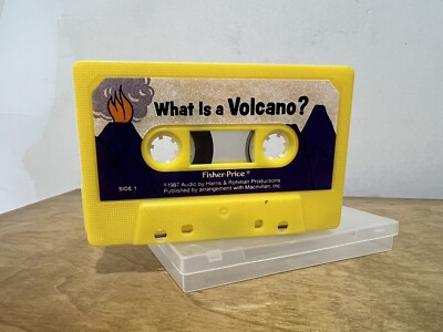Vtg Fisher Price What Is A Volcano? Audio Cassette Tape 1987 Harris & Rohman-image