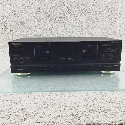 Fisher Home Audio Dual Stereo Cassette Deck Dolby High Speed Auto Rev. CR-W9335-image