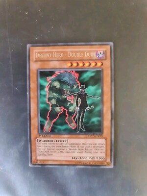 YuGiOh - Destiny Hero - Double Dude DP05-EN005 - Rare - 1st Edition - NM/M-image