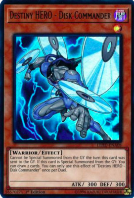 1X NM Destiny HERO - Disk Commander - LEHD-ENA08 - Ultra Rare 1st Edition-image