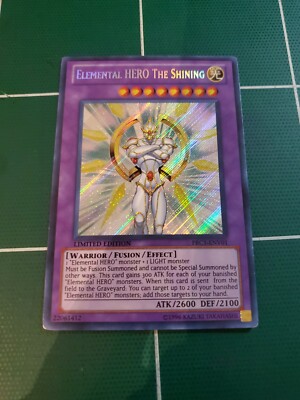 Yugioh! Elemental Hero The Shining - PRC1-ENV01 - NM - L.E. - Secret Rare-image