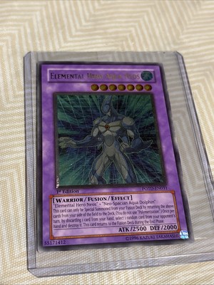 Elemental Hero Aqua Neos (ultimate) POTD-EN031 Power of the Duelist 1st Edition-image