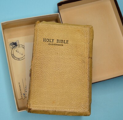 Holy Bible Self Pronouncing: World Publishing Company 1946 King James WORN-image