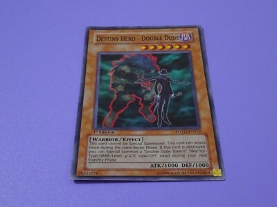 Yu-Gi-Oh! Destiny Hero - Double Dude POTD-EN012 Super Rare 1st Edition-image