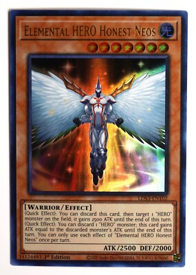 Yu-Gi-Oh TCG Elemental HERO Honest Neos - LDS3-EN102 - 1st Ed Ultra Rare-image