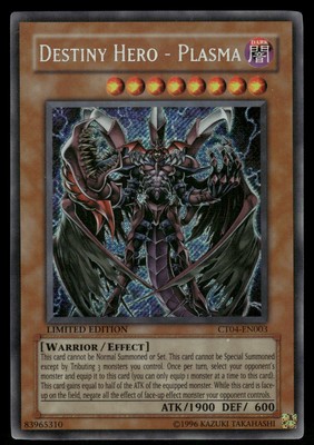 Yugioh! Destiny HERO - Plasma CT04-EN003 Secret Rare HP-image