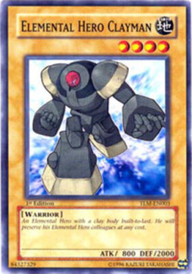 Moderately Played, English Yu Gi Oh Elemental Hero Clayman - TLM-EN003 - Common -image