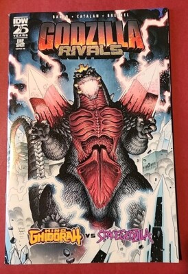 GODZILLA RIVALS GHIDORAH VS SPACEGODZILLA #1 ART ADAMS COLOR VARIANT -image