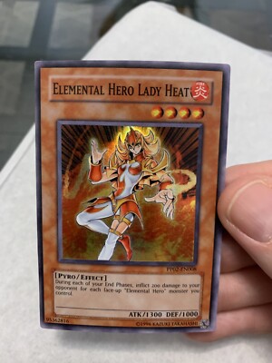 YuGiOh Trading card Elemental Hero Lady Heat PP02-EN008 Holo Yu-Gi-Oh-image