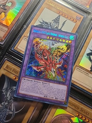 Elemental HERO Flame Wingman - Infernal Rage Secret Rare BLMR-EN012 Yugioh-image