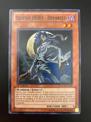 Yugioh Destiny Hero - Departed LCGX-EN136 Common 1st Edition NM/MINT-image