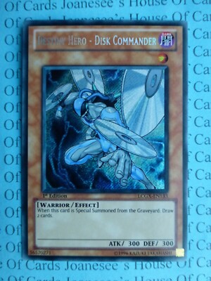 Destiny HERO - Disk Commander LCGX-EN133 Secret Rare Yu-Gi-Oh Card 1st Edit New-image