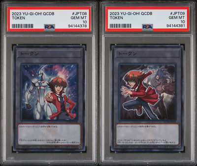 PSA 10 Jaden + Elemental HERO Neos / Jaden + Yubel Token QCDB Japanese Yugioh-image