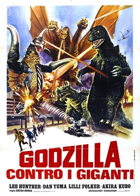 Godzilla Vs Gigan 04 Movie Wall Art Poster Print Pick A Size Lot Up-image
