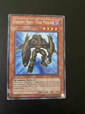 Yugioh: Destiny Hero - Fear Monger - DP05-EN009 - Rare - Unlimited.-image