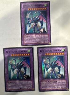 1x Yugioh Elemental HERO Storm Neos PTDN-EN043 Super Rare 1st Edition VLP-image