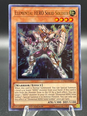 Yugioh - Elemental HERO Solid Soldier - Holo Ultra Rare - Limited Edition NM/M-image