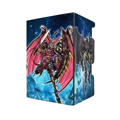 Destiny Hero Deck Box - Holds 100 Double Sleeved Cards & Dice Tray - YGO - MTG-image