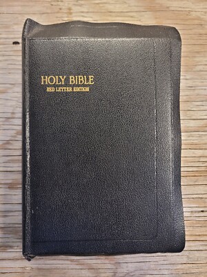 Vintage Authorized KJV Circa 1950s Near Perfect Condition, Red Letter w/Maps-image