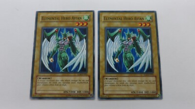 2x ELEMENTAL HERO AVIAN MONSTER TLM-EN001 UNLIMITED COMMON YUGIOH NM  UNPLAYED-image