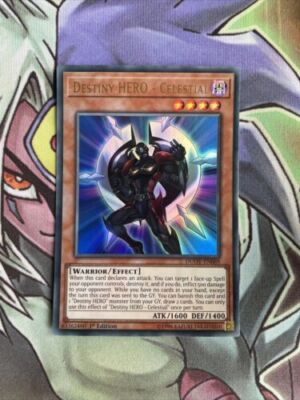 DUOV-EN069 Destiny Hero - Celestial Ultra Rare 1st EditionNear Mint Yugioh Card -image