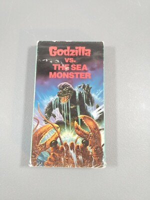 Godzilla vs The Sea Monster (1967) VHS Cassette Tape - Video Treasures 1987-image