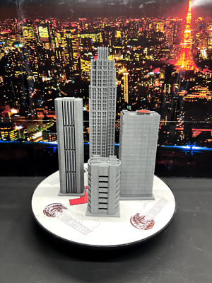 4 Building Set Scaled for SH Monsterarts Hiya Gundam Godzilla Evangelion SET A-image