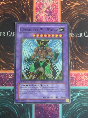 Yu-Gi-Oh! Elemental Hero Wild Wingman EOJ-EN035 1st Edition Super Rare NM-image