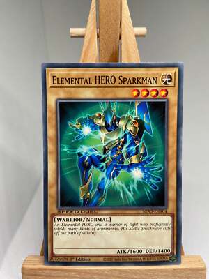 Elemental HERO Sparkman - 1st Edition SGX2-ENA04 - NM - YuGiOh-image
