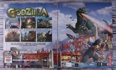 Godzilla: Save the Earth PS2 Xbox 2004 Print Ad/Poster Official Authentic Art-image