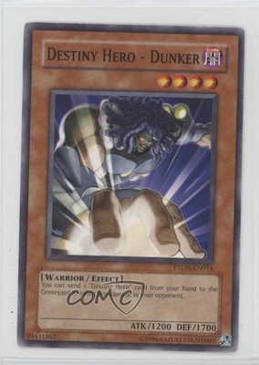2008 Yu-Gi-Oh! Phantom Darkness Unlimited Destiny Hero Dunker #PTDN-EN014 0kb5-image