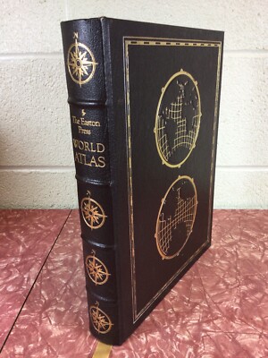 Easton Press 1984 WORLD ATLAS Collector's Edition Leather Bound-image