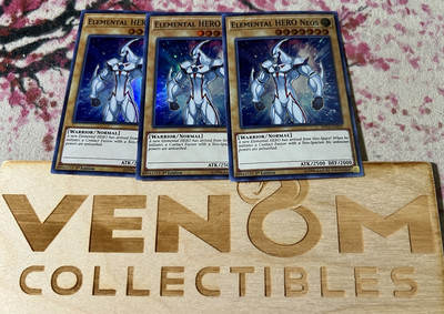 3x (M/NM) - Elemental HERO Neos - SHVA-EN031 - Super Rare - 1st Edition YuGiOh-image