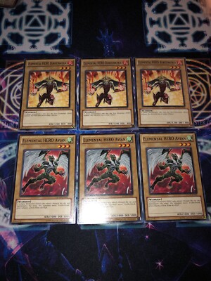 Yugioh - Elemental Hero Avian + Burstinatrix - Alt Art - RYMP-EN001 + EN002-image