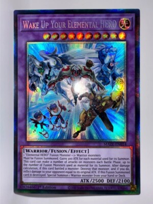 Yu-Gi-Oh Wake Up Your Elemental Hero MAZE-EN014 Collector's Rare 1st Edition-image