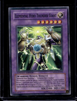 YUGIOH ELEMENTAL HERO THUNDER GIANT MF01-EN001 PARALLEL NM-image