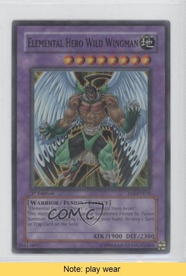 SR - Elemental HERO Wild Wingman 1st Ed. YuGiOh Enemy of Justice #EOJ-EN035 0b2-image