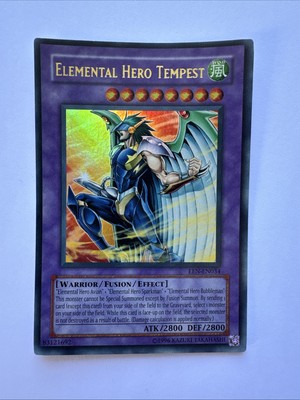 Yu-Gi-Oh TCG Elemental Hero Tempest EEN-EN034 Unlimited Ultra Rare-image