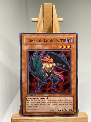 Destiny Hero - Captain Tenacious - 1st Edition DP05-EN002 - NM - YuGiOh-image