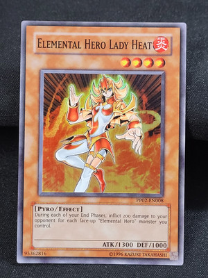 YuGiOh TCG Elemental Hero Lady Heat PP02-EN008 Super Rare NM-image