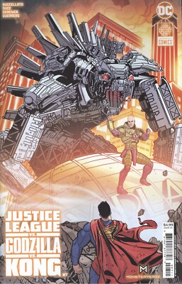 JUSTICE LEAGUE VS GODZILLA VS KONG #7 COVER A DREW JOHNSON VF/NM DC HOHC 2024-image